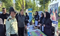 برپایی غرفه‌های دانشگاه علوم پزشکی شهرکرد در همایش استانی پیاده‌روی خانوادگی