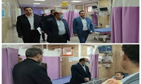 بازدید رئیس دانشگاه از بیمارستان ولیعصر(عج) بروجن
