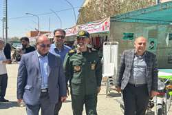تصاویری از برپایی غرفه های دانشگاه علوم پزشکی همزمان با دومین کنگره ملی شهدا 