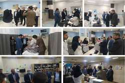 بازدید رئیس دانشگاه از اورژانس مراکز آموزشی درمانی مرکز استان